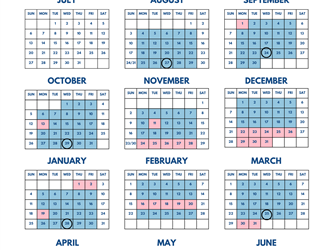 25-26 calendar